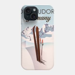 Oberaudorf Germany ski poster. Phone Case