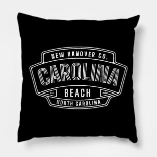 Carolina Beach, NC Summertime Vacationing Electric Sign Pillow