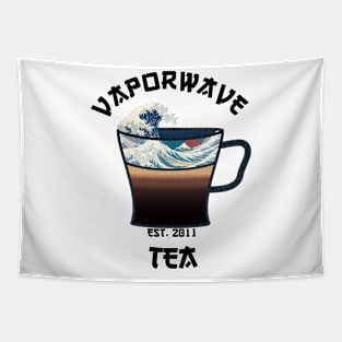 Vaporwave Aesthetic Great Wave Off Kanagawa Cafe Coffee Tea T-Shirt Tapestry