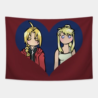 Ed and Winry - shipping dolls Tapestry