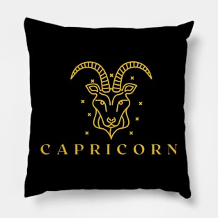 capricorn astrology sign Pillow