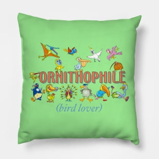 Ornithophile bird lover Pillow