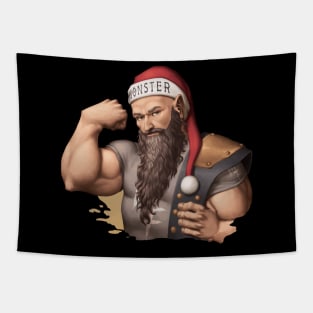 Holiday Armwrestling Tapestry