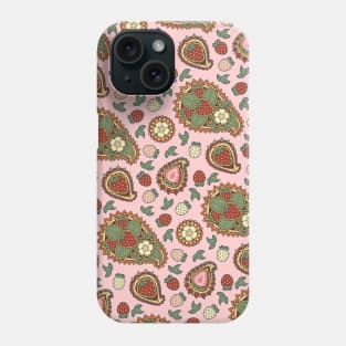 Strawberry Paisley Pattern Phone Case