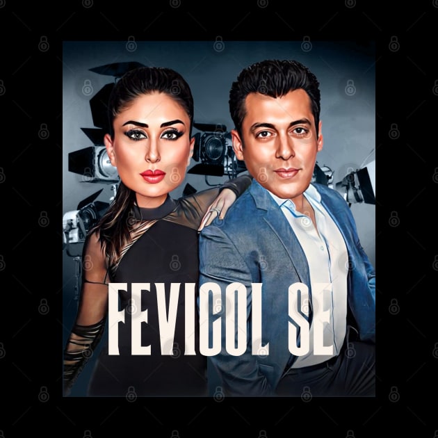 Salman khan and Kareena Kapoor by SAN ART STUDIO 