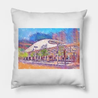 Denver Transit Center In Pastel Pillow