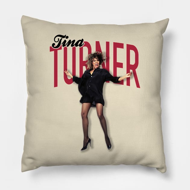 Tina Turner Musician Legend Pillow by BeeFest