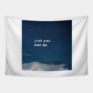 Just you and me - in the night sky Tapestry