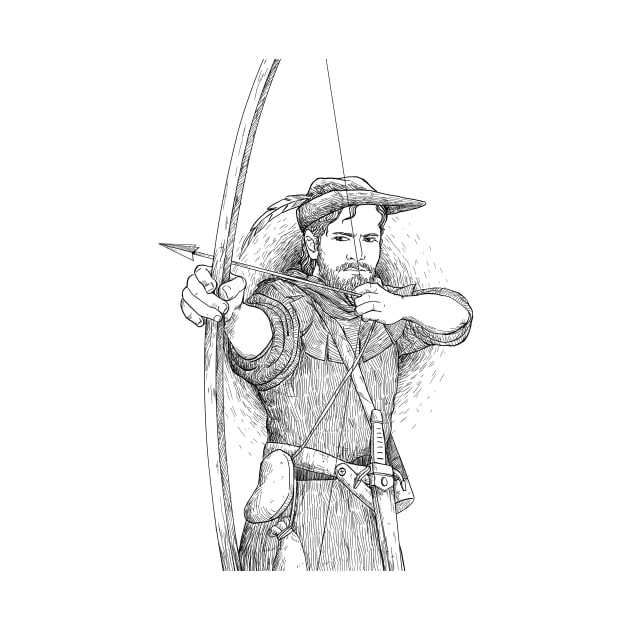 Robin Hood, The Legend: Sketch by reynoldjay