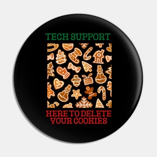 Funny Christmas Tech Support Pin