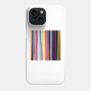 Rainbow colored striped abstract geometrical pattern Phone Case