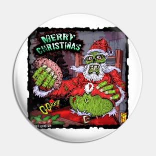 Santa Zombie wants Brains by Grafixs© / Miguel Heredia Pin