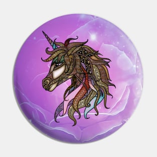 Wonderful colorful unicorn Pin