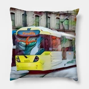 Manchester Metrolink Tram Pillow