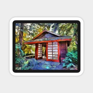 Japanese Tea House in the Woods Magnet