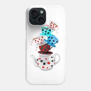 tea cups wonderland Phone Case