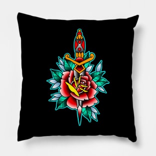 Dagger & Rose Pillow