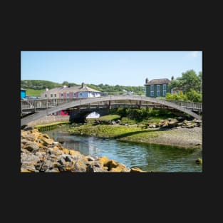 Footbridge Over The River Aeron In  Aberaeron T-Shirt