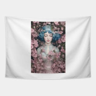 Lady Cherry Blossom Tapestry