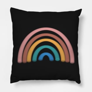 Aesthetic Rainbow Sticker Pillow