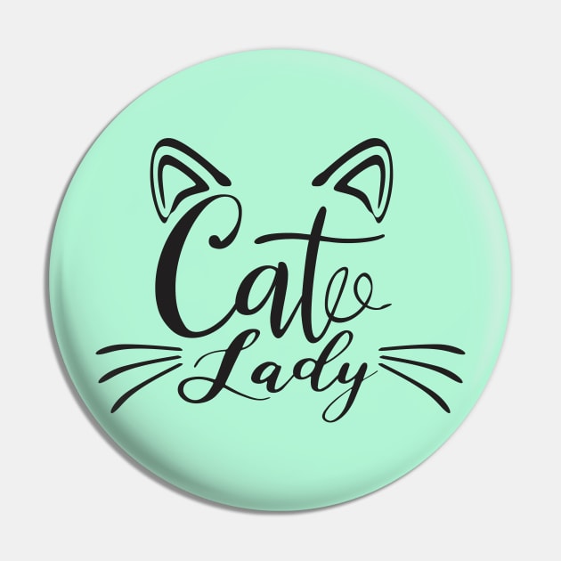 Cats Lady Pin by Design Anbay