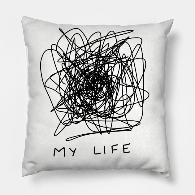 My chaotic life as a mom Pillow by Arpi Design Studio