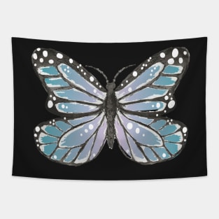 Blue and Purple Butterfly Design Tapestry