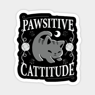 Pawsitive Cattitude Magnet