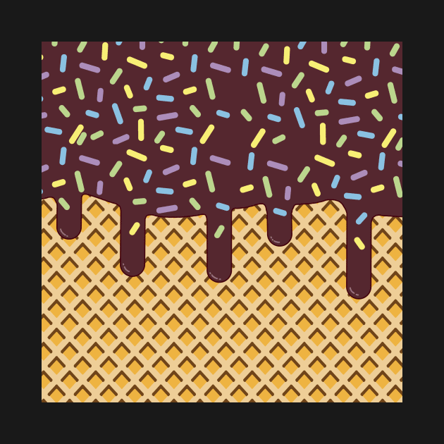 chocolate icecream cone pattern by Tallulah-Malibu