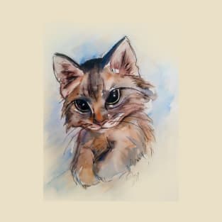 watercolor kitty T-Shirt