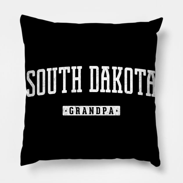 South Dakota Grandpa Vintage Pillow by Vicinity