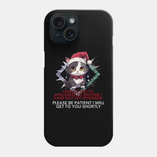 Sarcastic Christmas Cat Phone Case