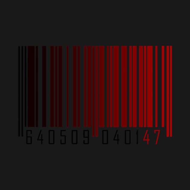 Agent 47 Barcode by Michael Bona