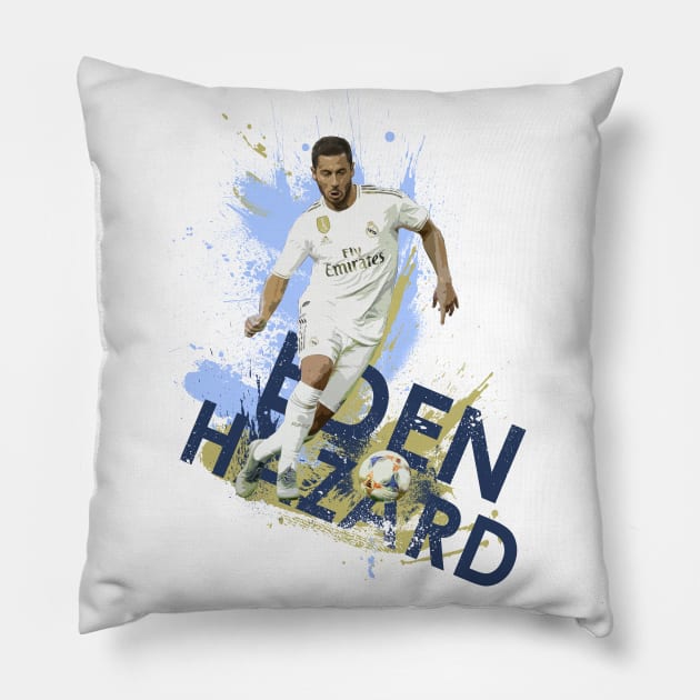 Eden Hazard - Real Madrid Pillow by armaan8014