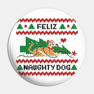 Feliz Naughty Dog - Greyhound Pin