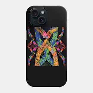 abstract geometric path Phone Case