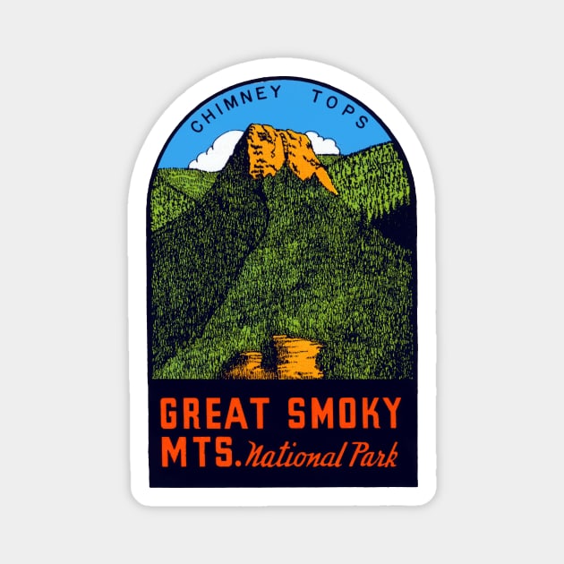 1960s Great Smoky Mountains National Park Magnet by historicimage