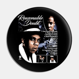 Jay-Z Reasonable Doubt List Pin