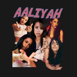 Aaliyahs Tribute Threads Retro R&B Harmony Icon Graphic T-Shirt T-Shirt