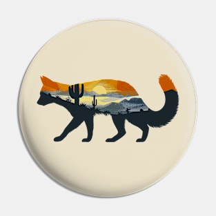 kit fox Pin