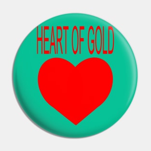 Heart Of Gold Pin