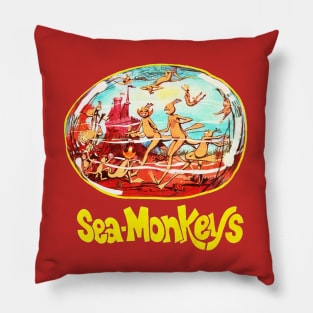 Vintage Sea Monkeys Pillow