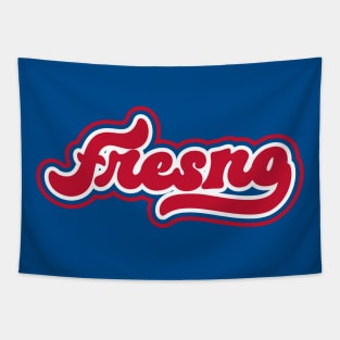 Retro Fresno Script Tapestry