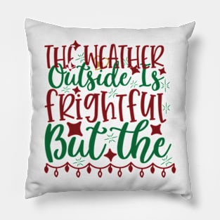 The weather outside Pillow