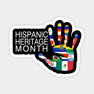 Proud Latina For Women Funny Hispanic Heritage Month Flag Magnet