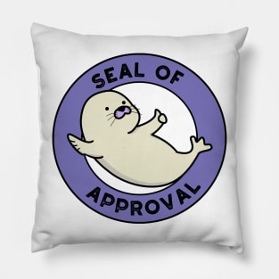 Seal Of Approval Cute Seal Pun Pillow