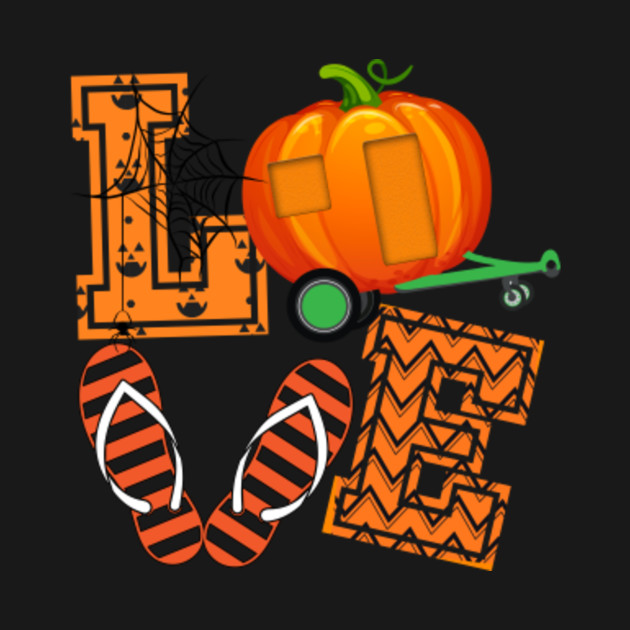 Love Halloween Shirt Gift Love Camping Pumpkin Halloween Love