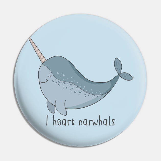 I Love Narwhals! Pin by Dreamy Panda Designs