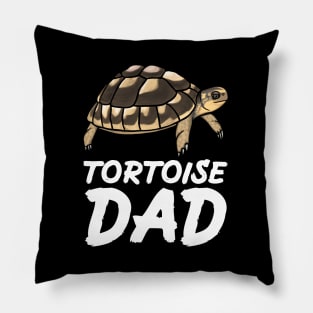 Tortoise Dad, White, for Tortoise Lovers Pillow