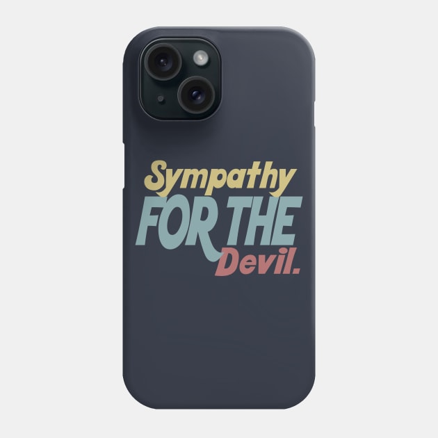 Devil - Lyrics Typographic Tribute Design Phone Case by DankFutura